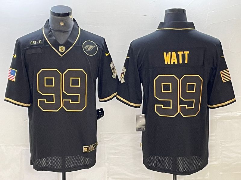 Men Arizona Cardinals #99 Watt Black 2024 Nike Vapor Untouchable Limited NFL Jersey